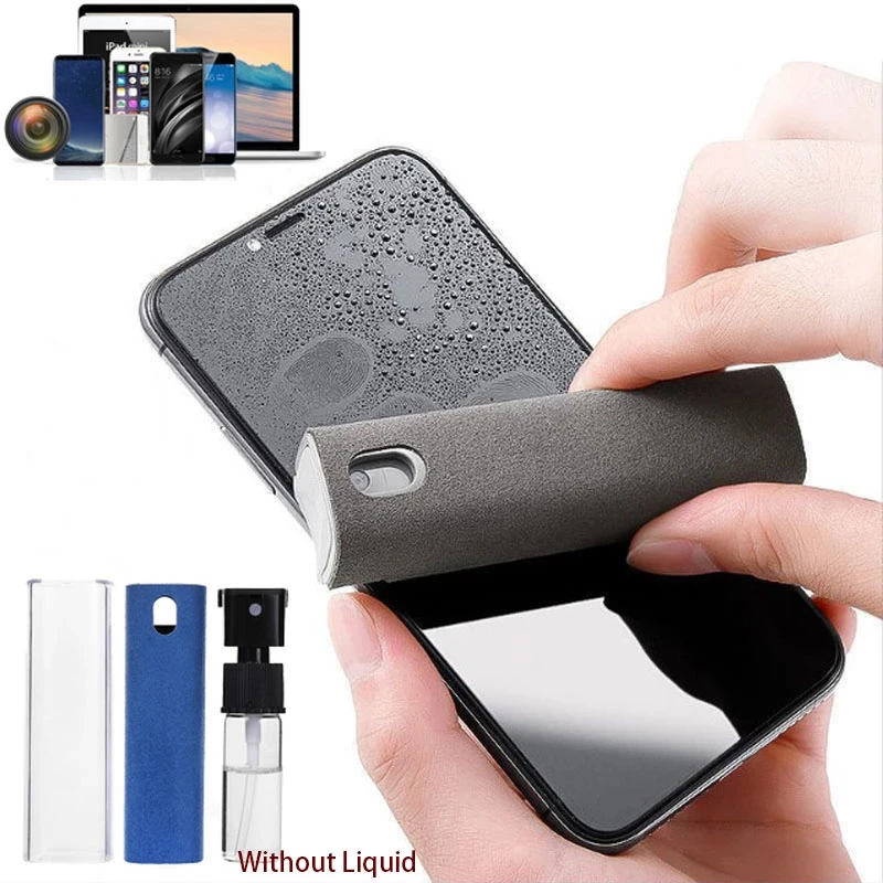 

2 In 1 Phone Screen Cleaner Spray Cleaning Computer Mobile Phone Screen Dust Remover Tool Polishing Cloth For iPhone iPad Apple