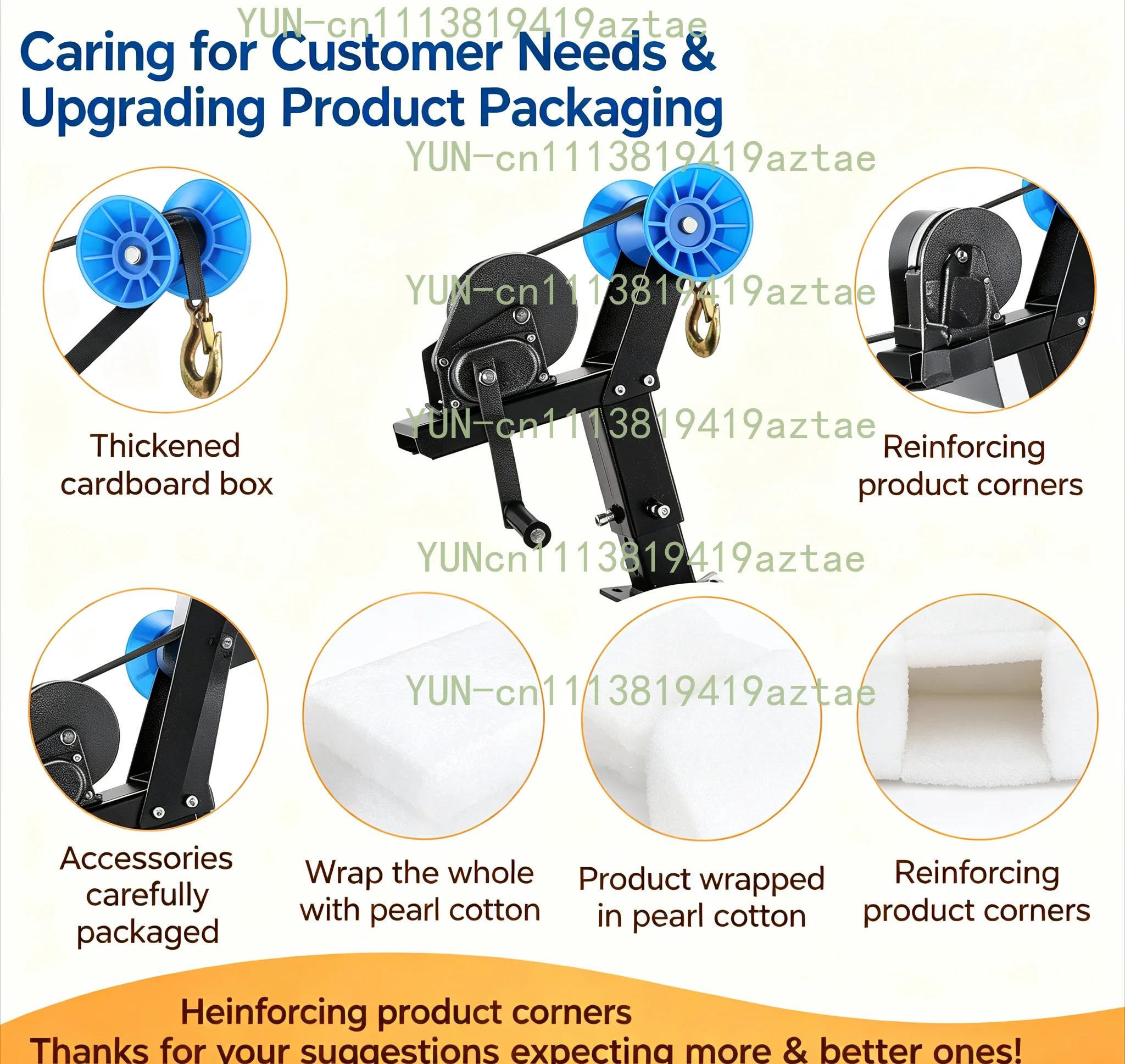 Boat Trailer Winch Bracket with Rollers, Suitable for Trailers with 2- 2.7inch Square Tubes, Speedboats, Fishing