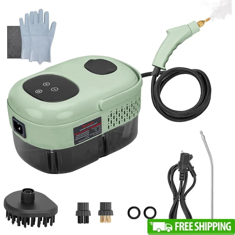 

High Pressure Steam Cleaner 2500W Portable Handheld Fast Heating 10S with 3 Brush Heads Deep Cleaning and Stain Removal