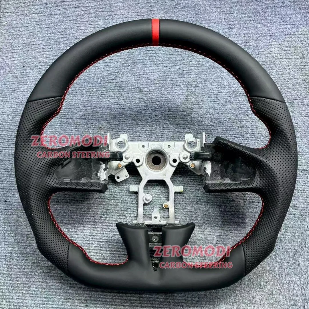 100% Real Carbon Fiber Leather Steering Wheel For Infiniti Q50 Q50L 2012-2017
