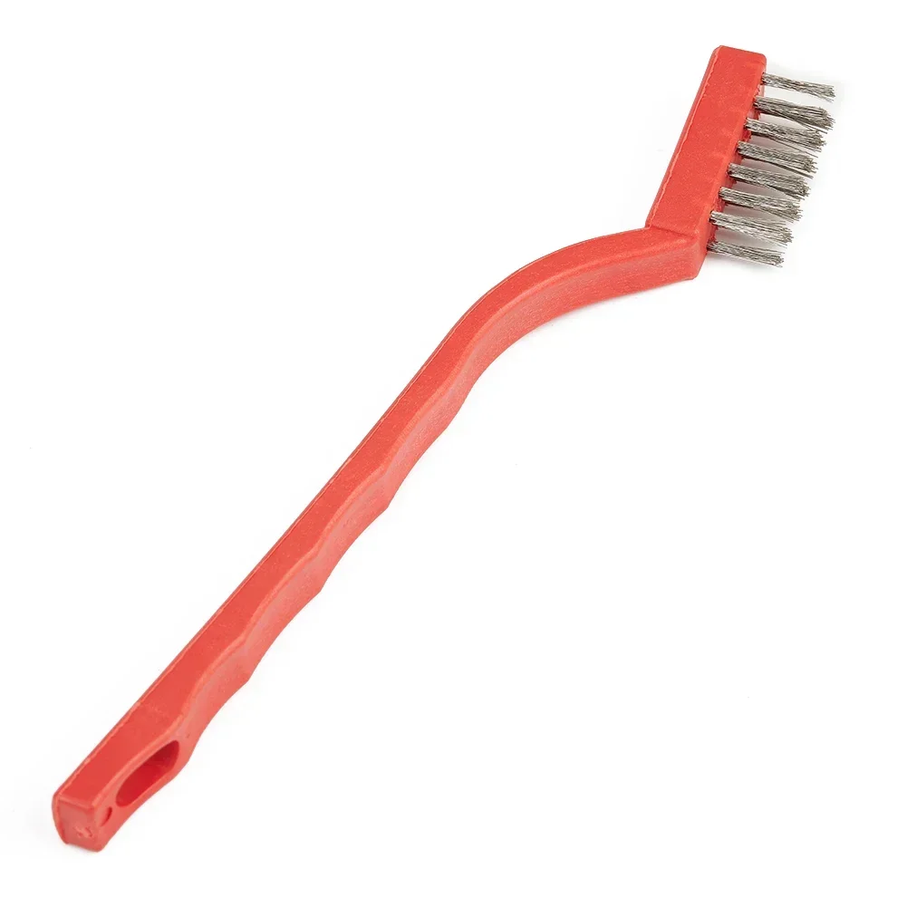 

3pcs 7Inch Stainless Steel Copper Brush Nylon Rust Steel Wire Toothbrush Polishing Rust Remover Metal Wire Burring Cleaning Too
