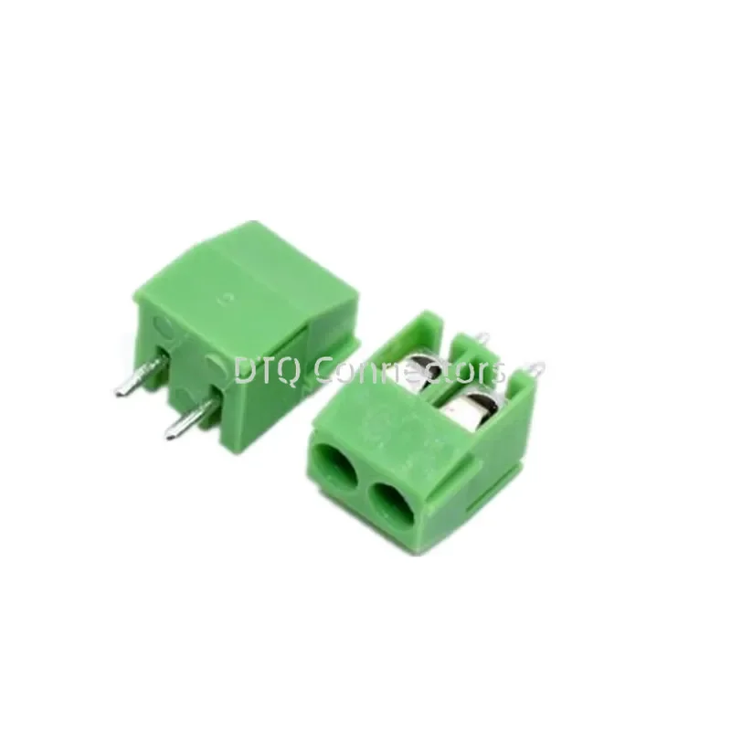 100PCS 3.5mm Pitch Screw Terminal Connector PCB Terminal Blocks Green Leg KF350 Copper KF350-2P/KF350-3P