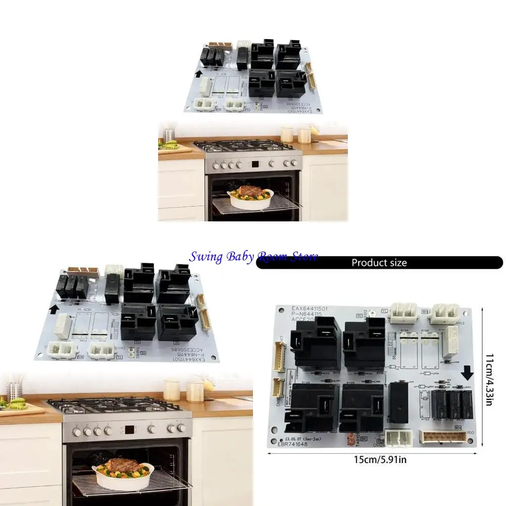 k1ad-ebr74164805-oven-relays-control-board-fit-for-range-stove-oven-lre3021st