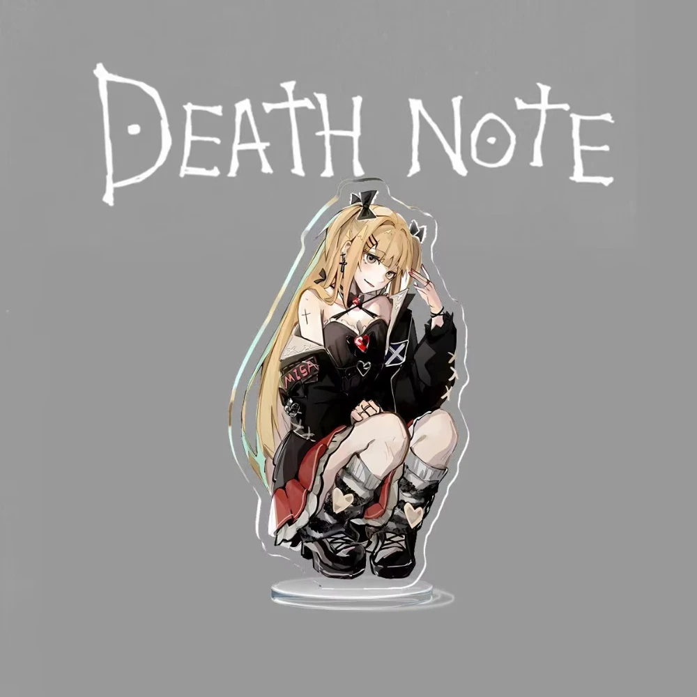 Death Note Desktop Ornaments Stand Card Acrylic Exquisite Cartoons Yagami Light Student Decorate Collect Figure Party Gift 2