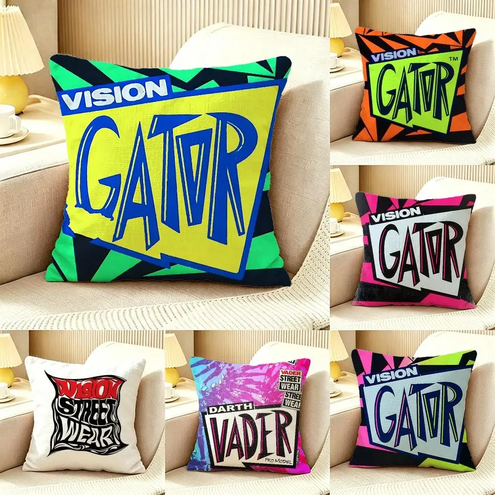 Vision Street Wear Cushion Cover Pillow Cover Nordic Minimalist Throw DoubleSided Print Cushion Case for Sofa Bedroom Decor