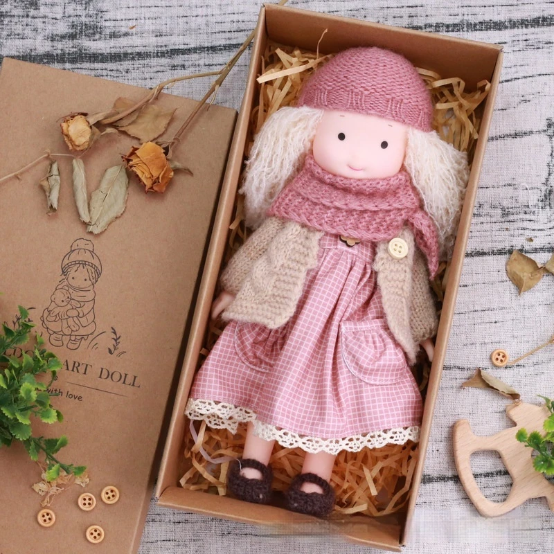 

Мини-Рождественская кукла ручной работы, мягкая плюшевая игрушка художника, кавайный милый детский подарок для девочек, коллекционный стиль Waldorf