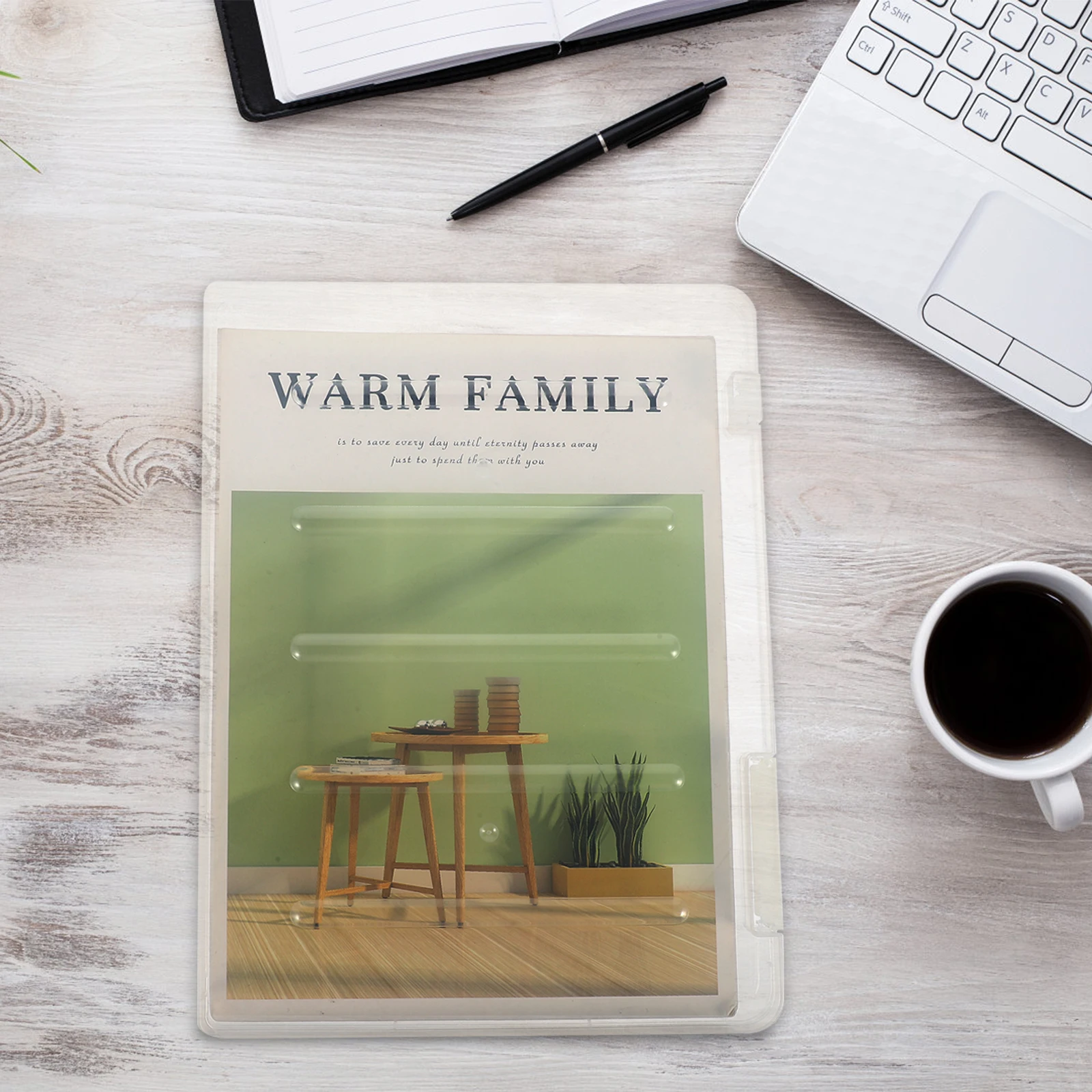 

File Storage Box Document Holder A4 Size Plastic Case Office Home Travel Magazine Protector Photo Storage Book ganizer