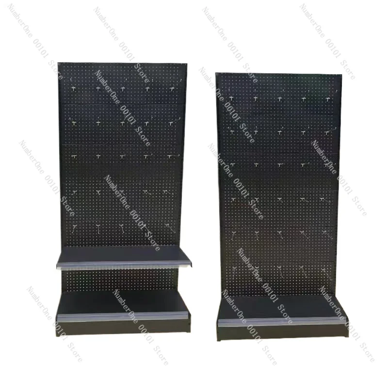 

Thickened Black Pegboard Shelf for Phone Accessories, Live Streaming Hooks, Display Rack for Stationery Store, Socks, and Jewelr