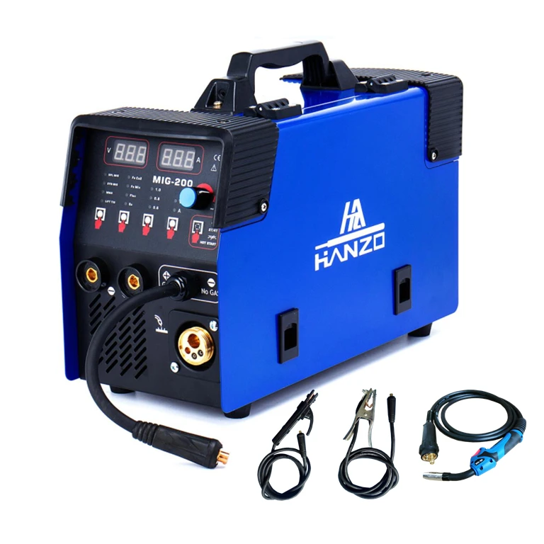 Aluminum welding double pulse 200 amp welder 3 in 1 mma flux weld mig welders machine