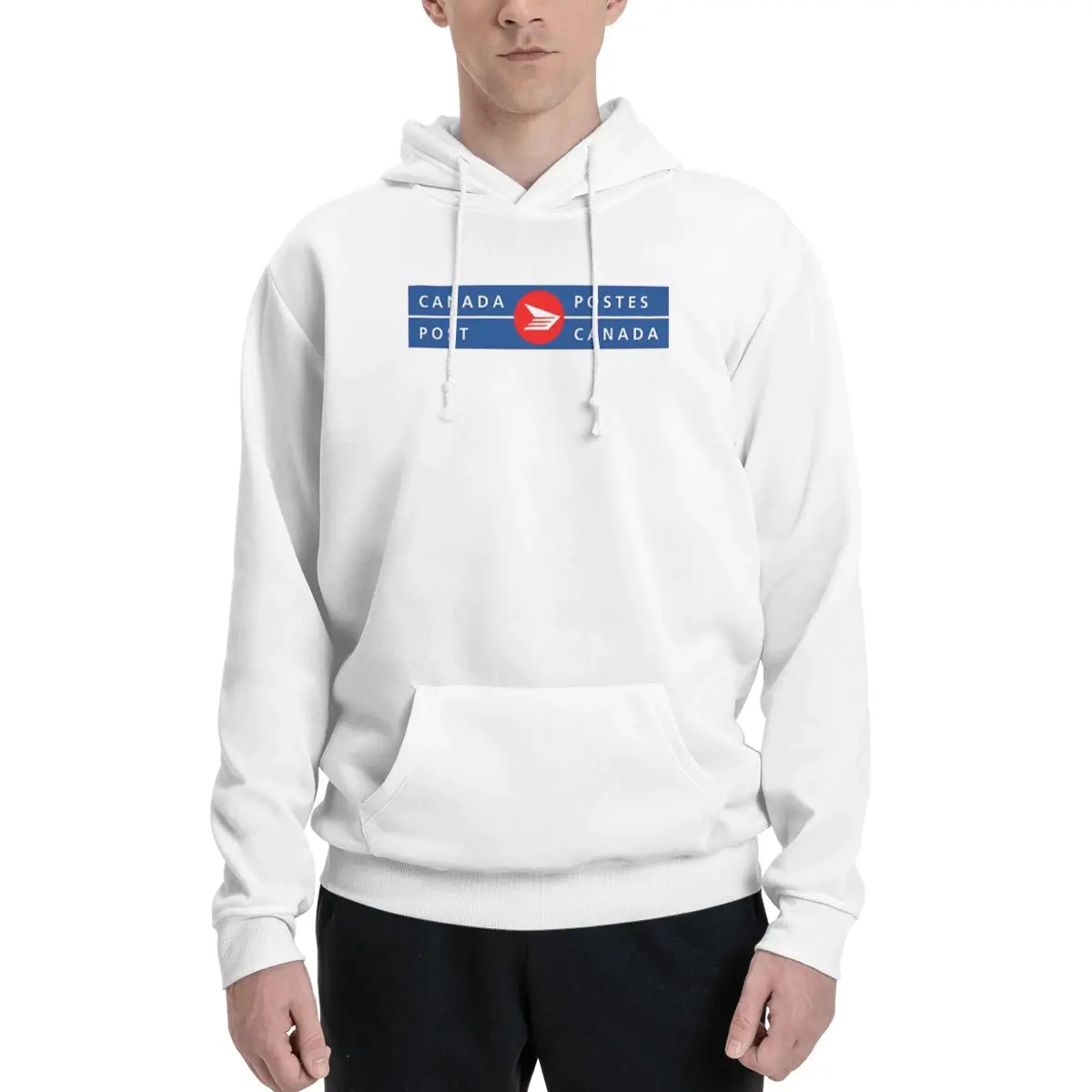 Canada Post Logo Billingual Hoodies Men Women Casual Pullover Sweatshirt Fashion Long Sleeve Streetwear Autumn Winter