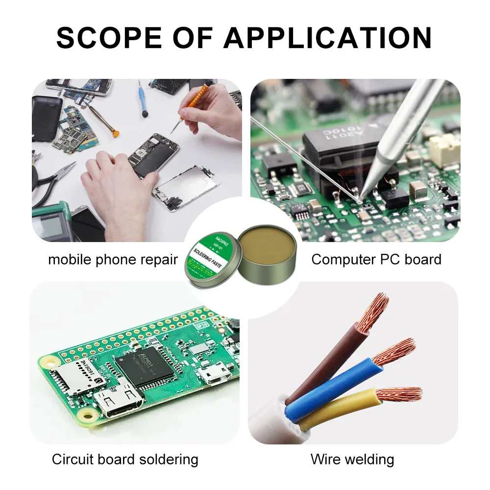 Solder Paste Scaling Powder Low Temperature Rosin Disposable Lead-free High Purity Electric Soldering Iron Repair Welding Oil