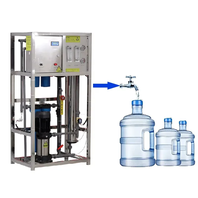 250 500 LPH Commercial Reverse Osmosis Water Filter System RO Drinking Water Purifier Machine for Home Business Bottled Water