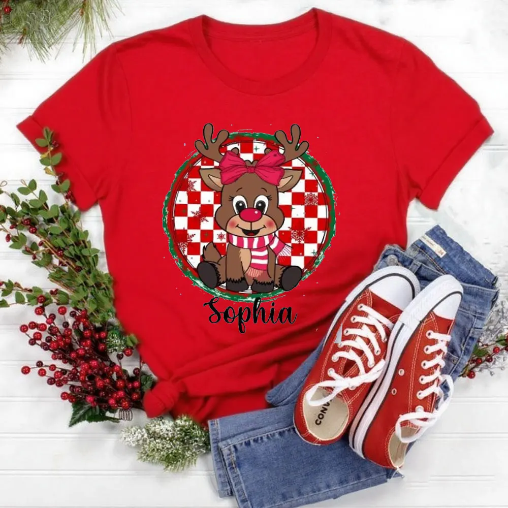 Personalized Women Christmas Tops Bow Ball Cap Women Christmas Design Tops Comfortable Personality Women O-neck Sweatshirt