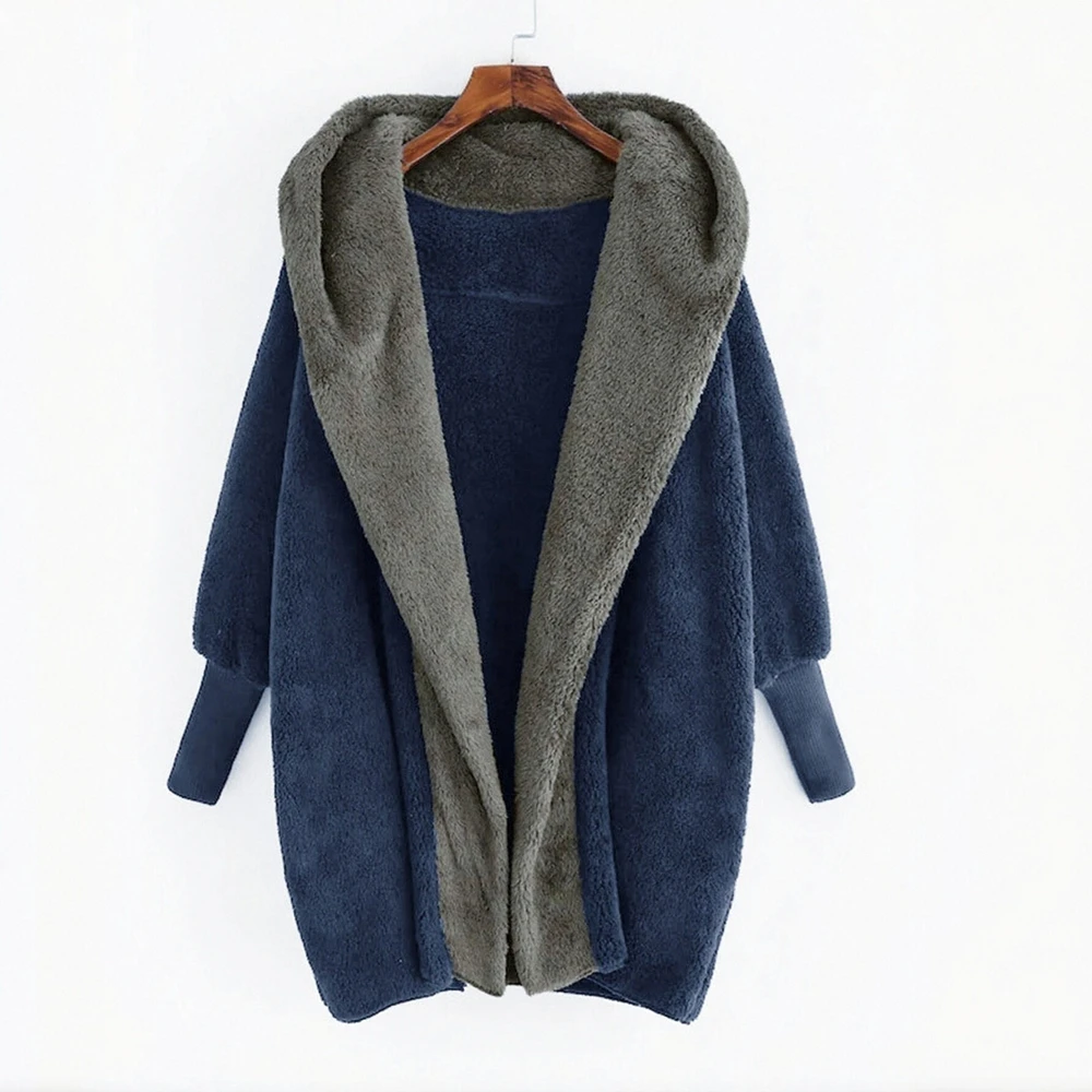 معطف فرو واحد كاجوال بنمط متكامل، ملابس خارجية نسائية، مادة ناعمة مريحة، تصميم عصري #1