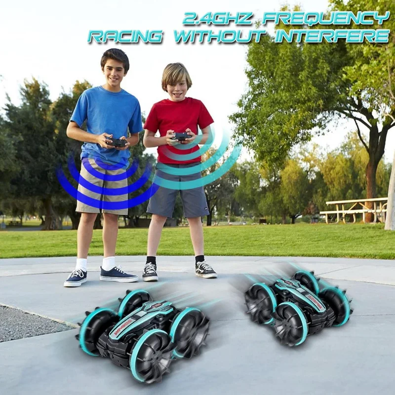 

Remote Control Car for Boys 8-12 Waterproof Rc Car for Kids 3-5 4WD Monster Truck Stunt Car 2.4 GHz Remote Control Boat All Terr