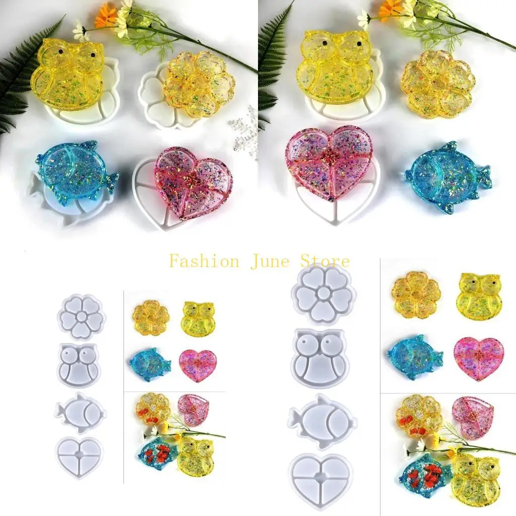 

N5KA DIY Storage Box Resin Mold Jewelry Storage Case Mold Silicone Casting Mold for Jewelry Box Home Decorations Creating