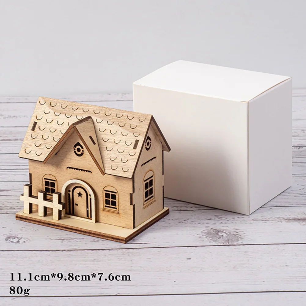 Cozy Atmosphere Christmas Wooden Ornaments Easy To Use Handcrafted Ornaments Versatile Use Holiday Celebration