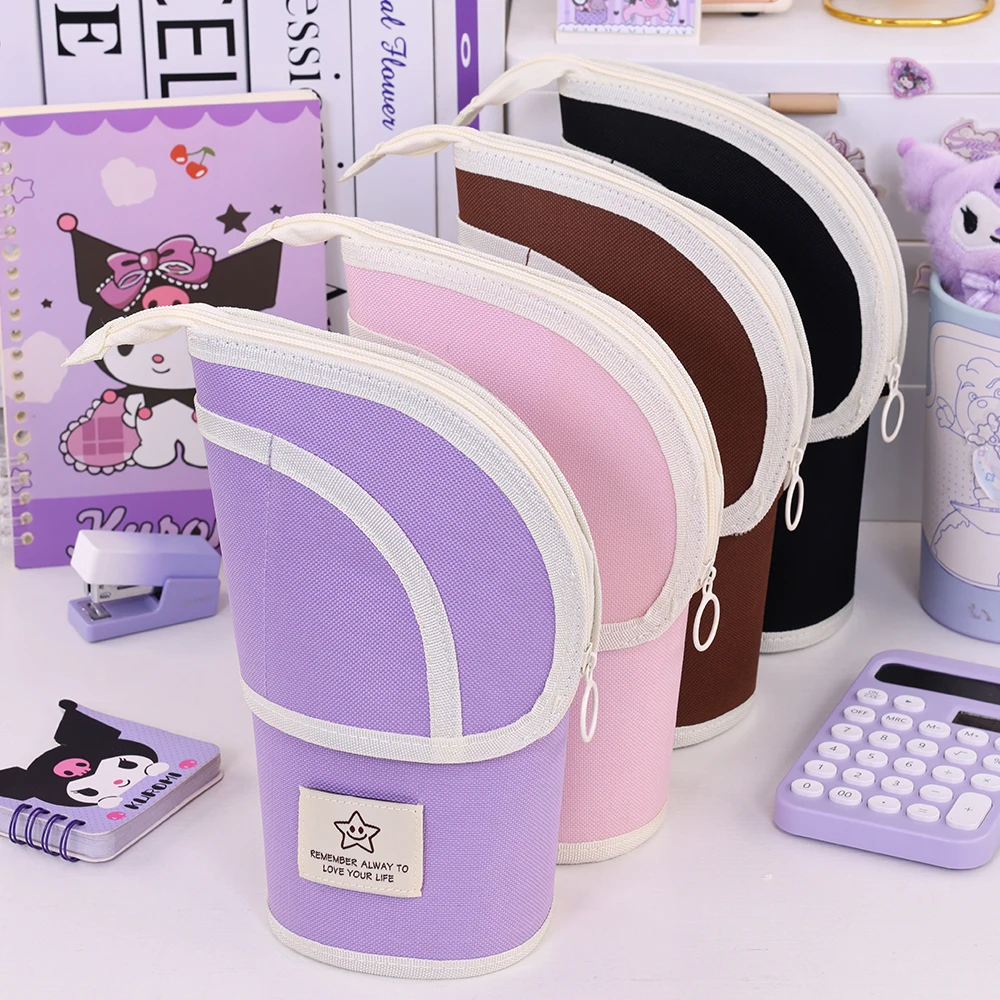 الوقوف حقيبة القلم طالب القرطاسية علامة الحقيبة حامل القلم الرصاص اللوازم المدرسية سروال قصير المنظم هدية للفتيات الصبي