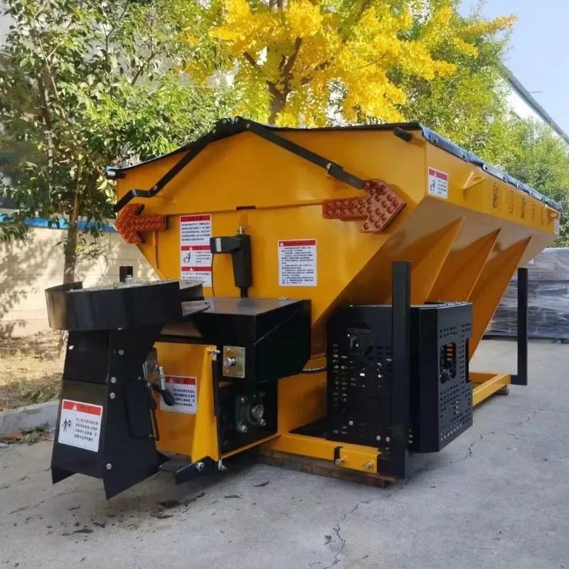 Heavy Duty Machine Winter Highway Deicing Agent Spreader Equipment Anti Clogging Fast Flow Discharge Gate Mechanism