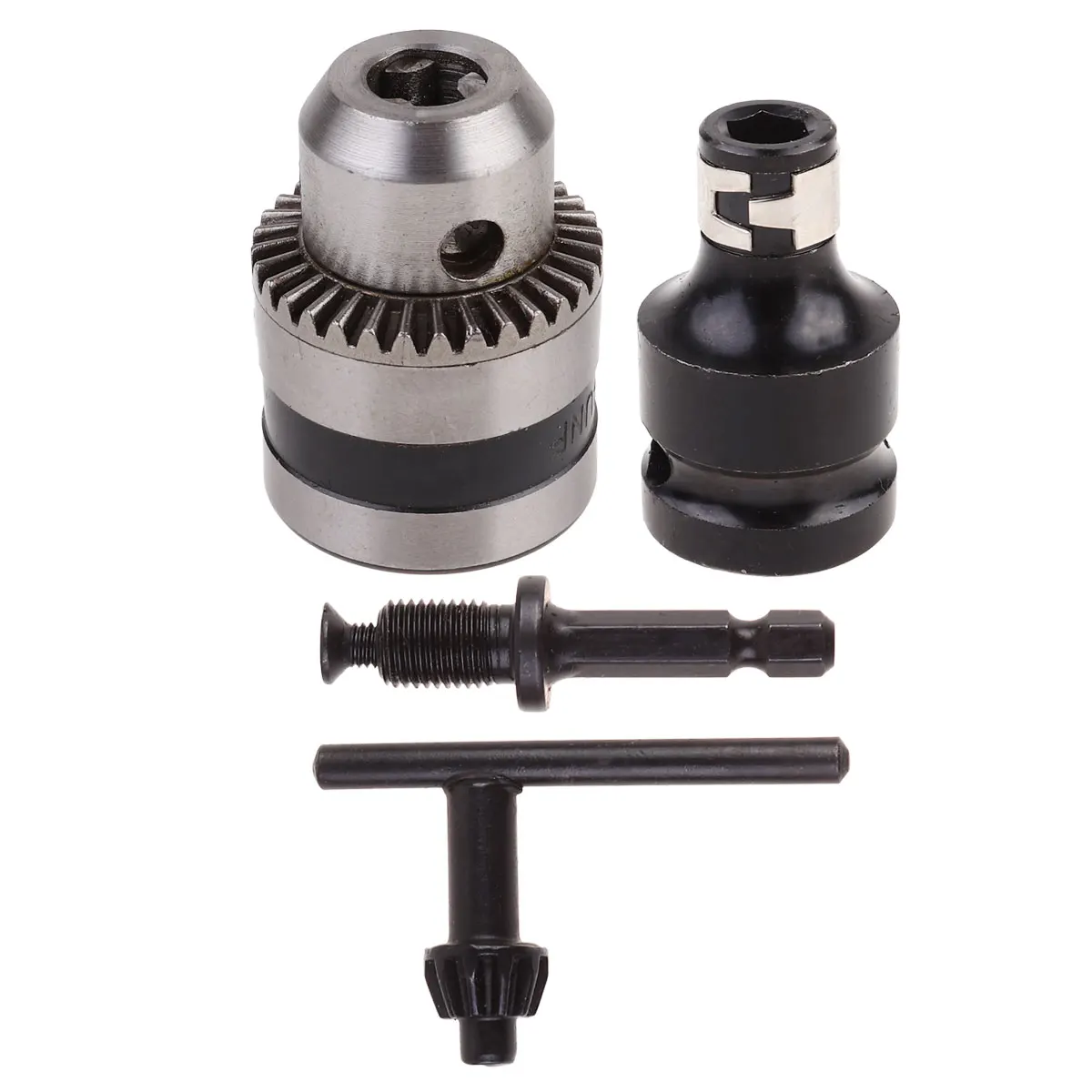 

Drill Chuck 10 Mm Tapered Carbon Steel 1 4 Inch Hex Key Wrench Adapter Step Bit Impact Driver Tool Parts