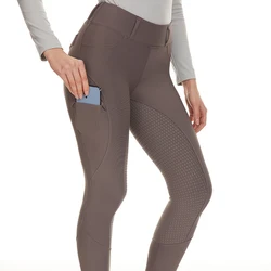 LLLION-pantalones deportivos para montar a caballo para mujer, asiento completo, Equitacion Paarden Spullen, mallas ecuestres, ropa