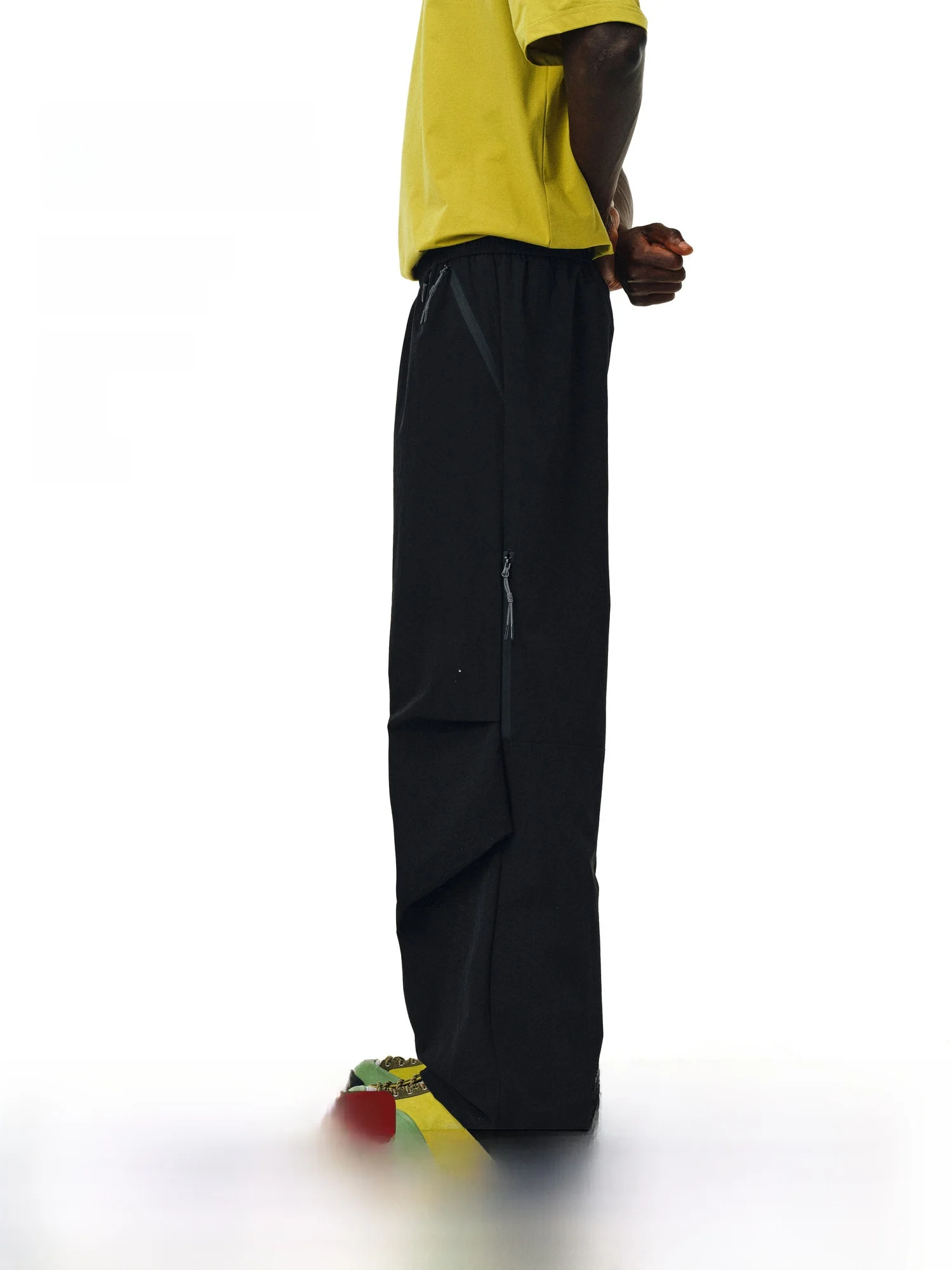 

FPA Outdoor Lightweight Windproof Waterproof Zipper Long Pants Loose Sports Casual Trousers Nylon Spandex Workwear Trousers