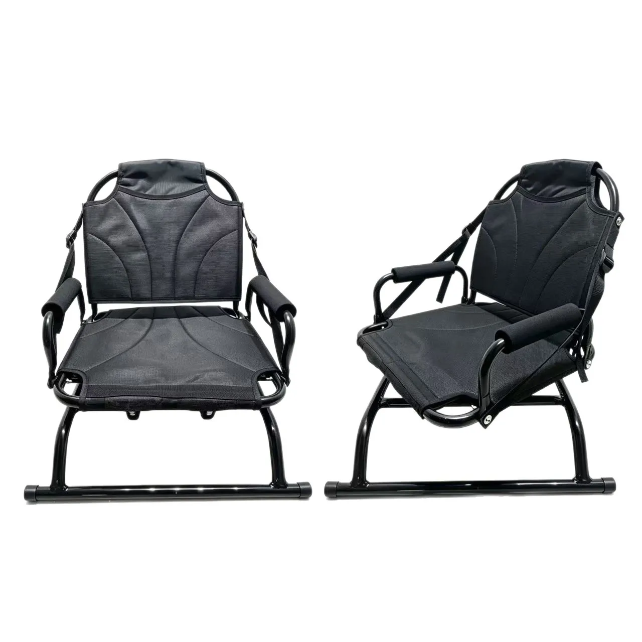 360 Swivel Aluminum Fishing Seat Kayak Canoe SUP Cushion Backrest Portable Outdoor Angler Chair Pontoon Raft Marine Deck Mount