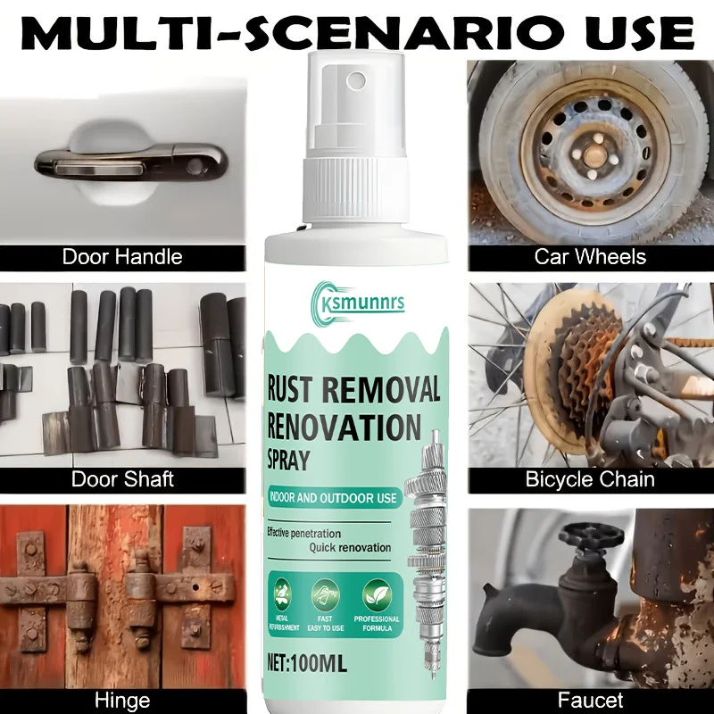 Powerful Metal Polishing Spray Designed for Faucets, Showerheads, Kitchen Hardware, And Surfaces. It Effectively Renovates Limes