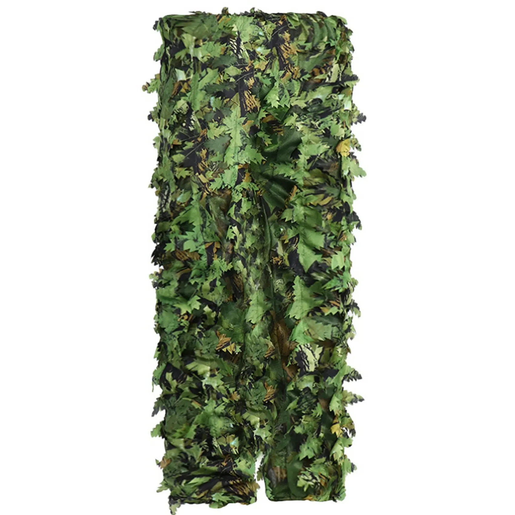 ABLB-2X Sticky Flower Bionic Leaves Camouflage Suit Hunting Ghillie Suit Woodland Camouflage Universal Camo Set (B)