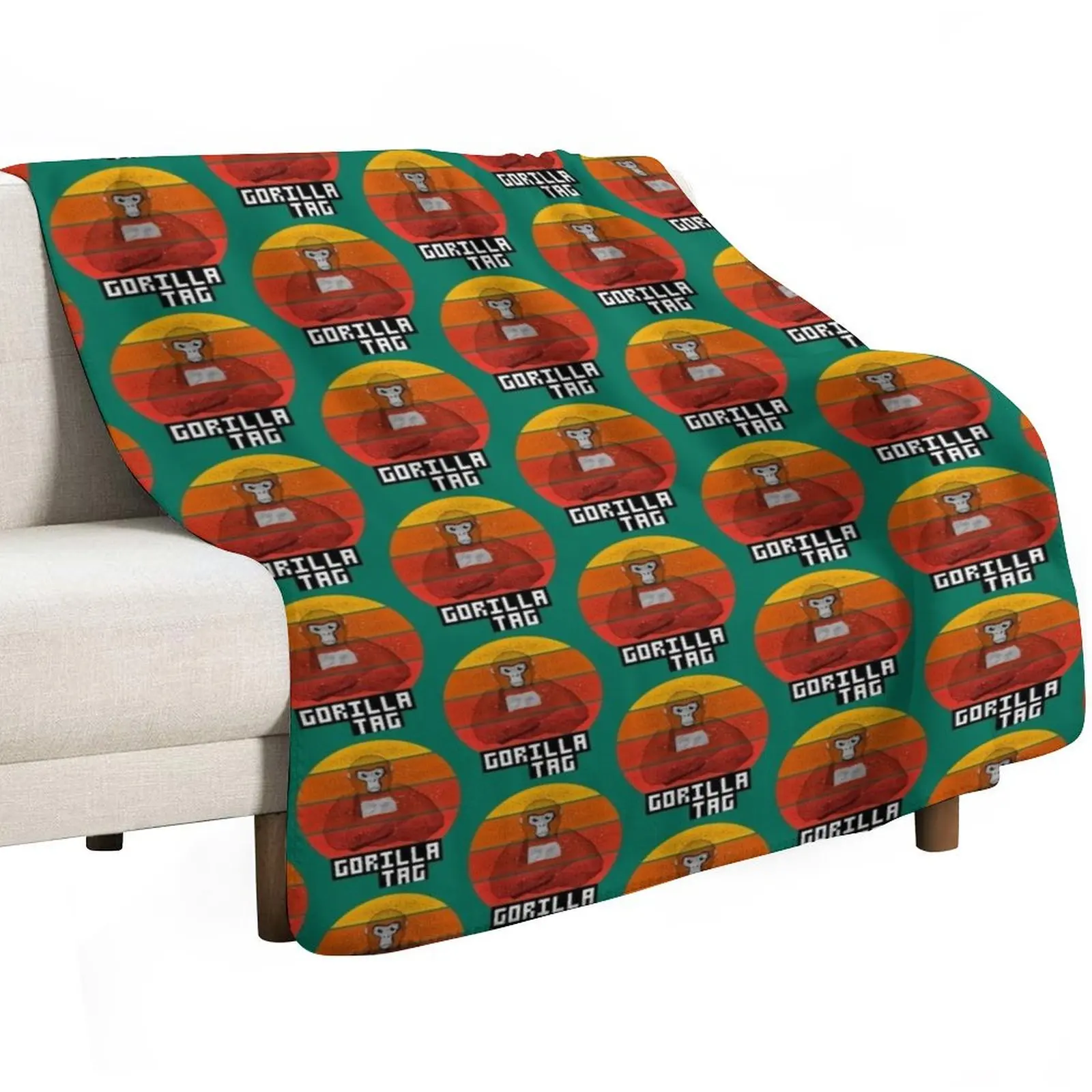 gorilla tag pfp maker Gorilla Tag vintage Throw Blanket Fashion Sofas Flannels funny gift for babies Soft Sleeping Bag Blankets