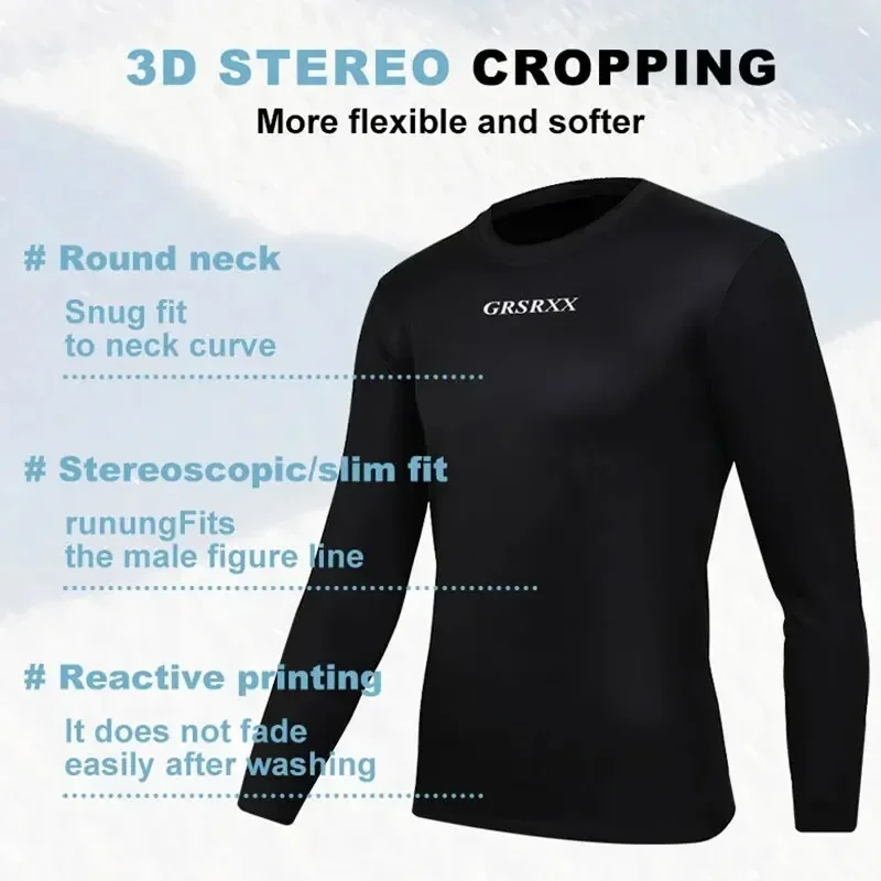 GRSRXX Winter Cycling Base Layer Long Sleeve Thermal Bike image 5