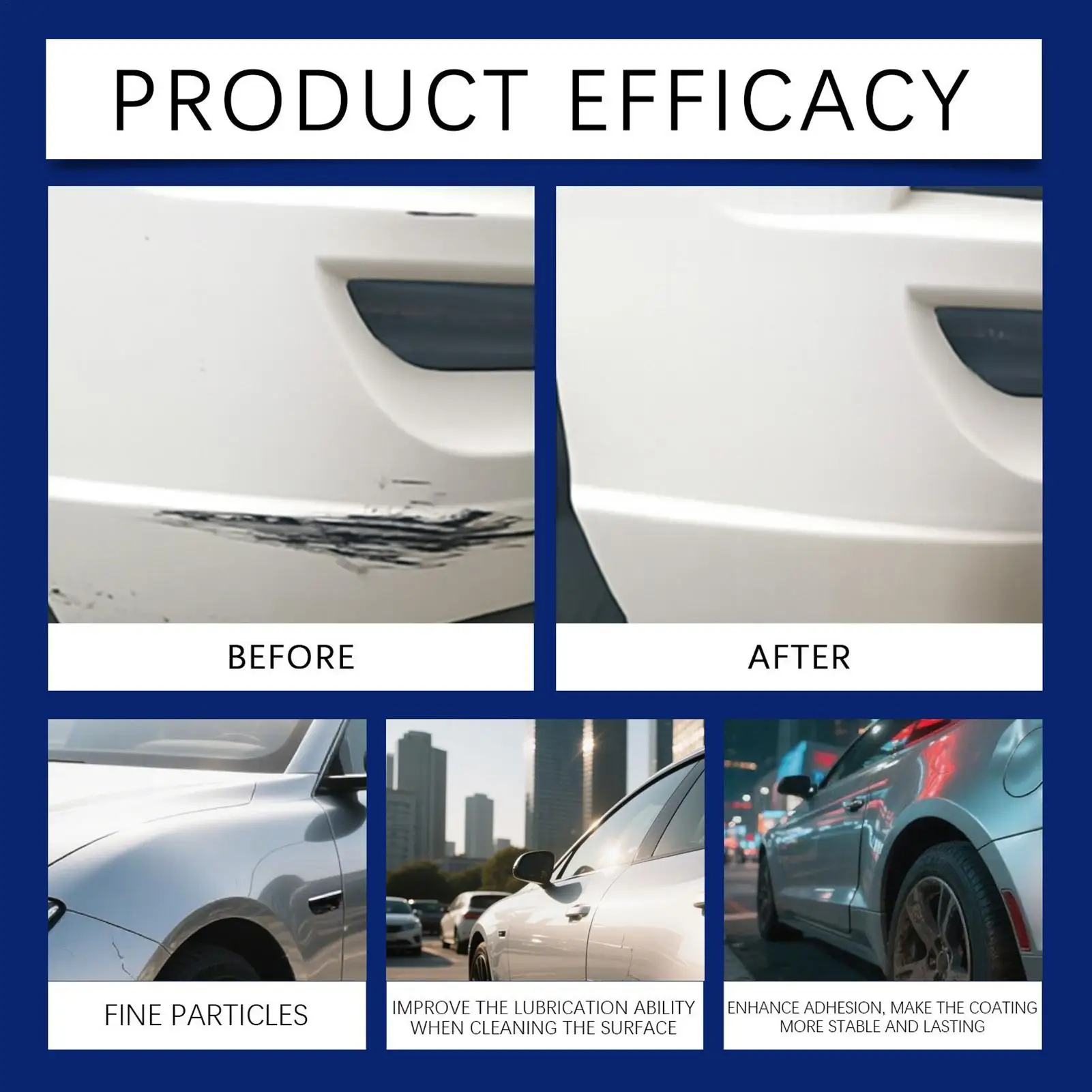 Car Scratch Remover Spray 60ml Long-Lasting Exterior Polish Agent Polishing Lquid Paint Scratch Remover for Automotive Paint