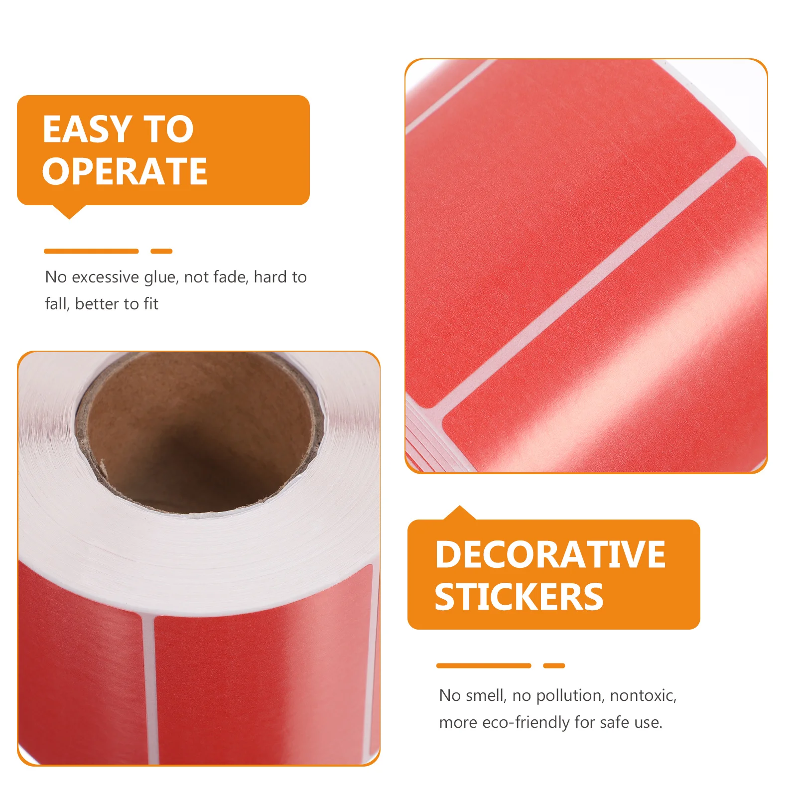 Colorful Thermal Sticker Paper Waterproof Blank Labels For Office Kitchen Milk Tea Shop Folder Label Organizer Self