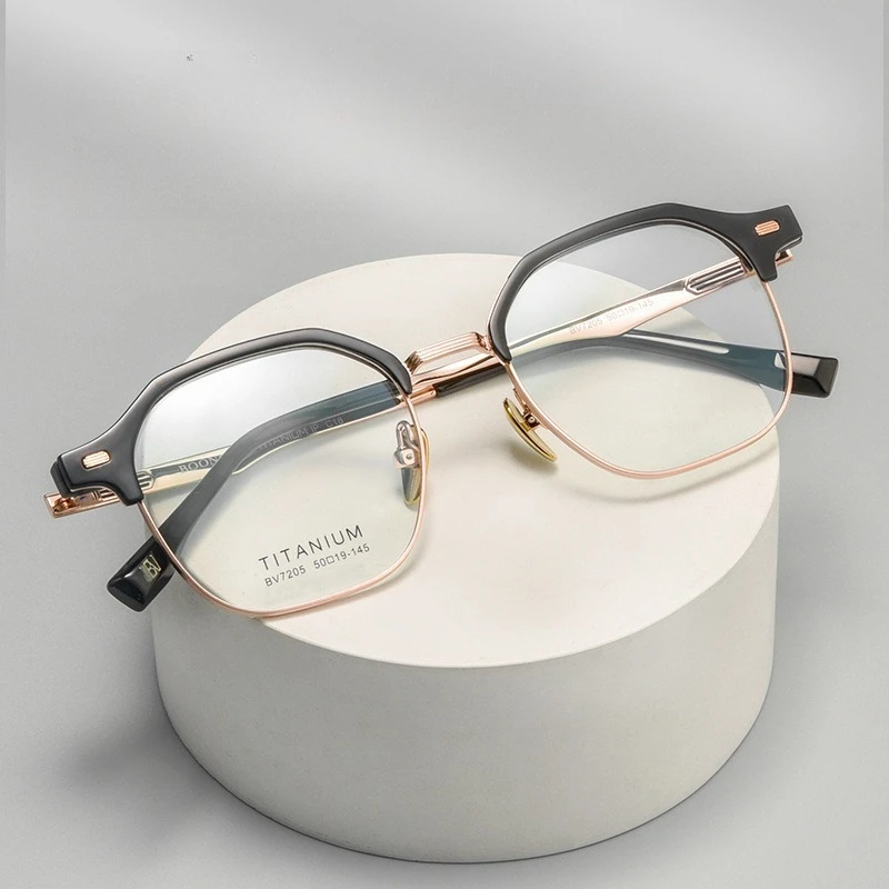 

Exquisite Details Round Alloy glasses frame men women optical Myopia Presbyopia prescription Lenses attachment Retro eyewear
