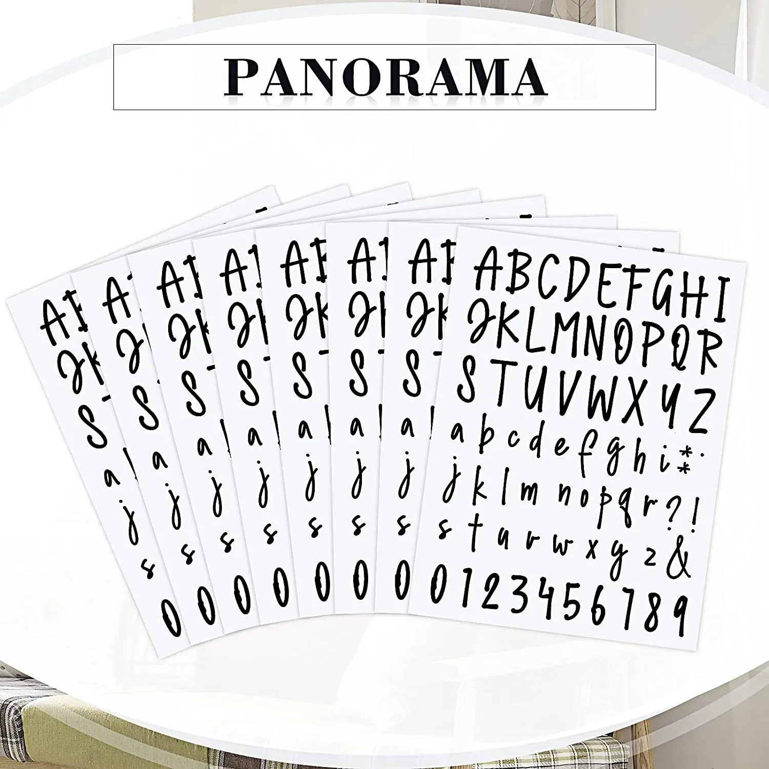 8 Sheets Self Adhesive Vinyl Letters Numbers Kit, Letters Numbers Stickers DIY Decal Script Pantry Labels for Signs HOT