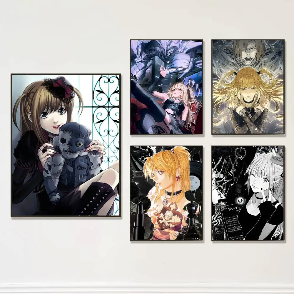 

Misa D-Death N-Note Poster Prints Wall Art Picture Painting Gift Living Room Restaurant Bar Large Dec Sticker
