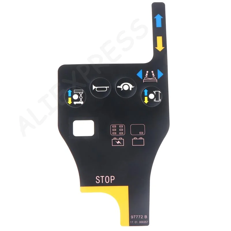 New97772 97772GT Decal For Genie Sciccor Lift Aerial Work Platform Controller Panel Four-Button Stickers Aerial Lift Parts