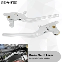 Motorcycle Brake Clutch Levers Adjustable Hand Control Lever For Harley Touring Electra Street Road Glide Road King FLTRX 14-16