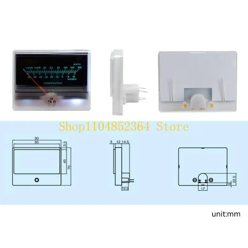 652F Dispositivo Bike precisione Vu Amperometro DB-Meter con alimentazione piatta per scarico in lampada lampada