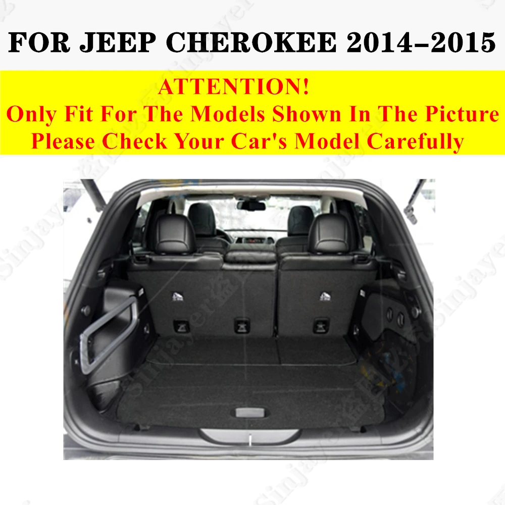 High Side Car trunk mat for JEEP Cherokee 2015 2014 Tail Boot luggage Pad Rear Cargo Liner Protect Cover Interior Accessories