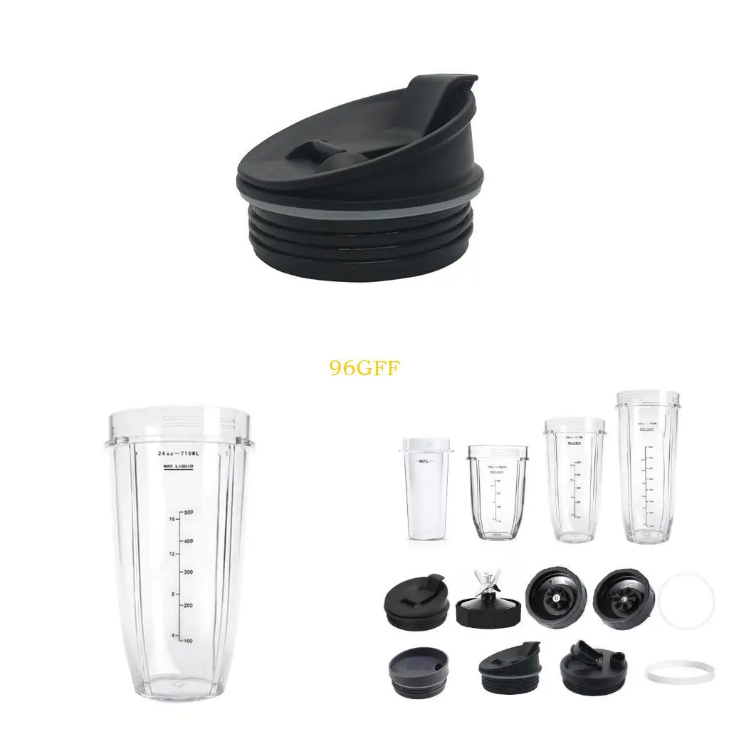 

96GF Replacement Parts 7 Fins Extractor Blade Assembly Flat / Seal Lid Rubber Gasket Cup for Nutri