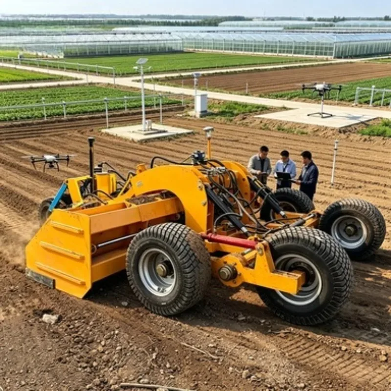 Durable Laser Land Leveler Tractor Pull Farm Grader Soil Scraper Machine CE Certified Agriculture Leveling Equipment