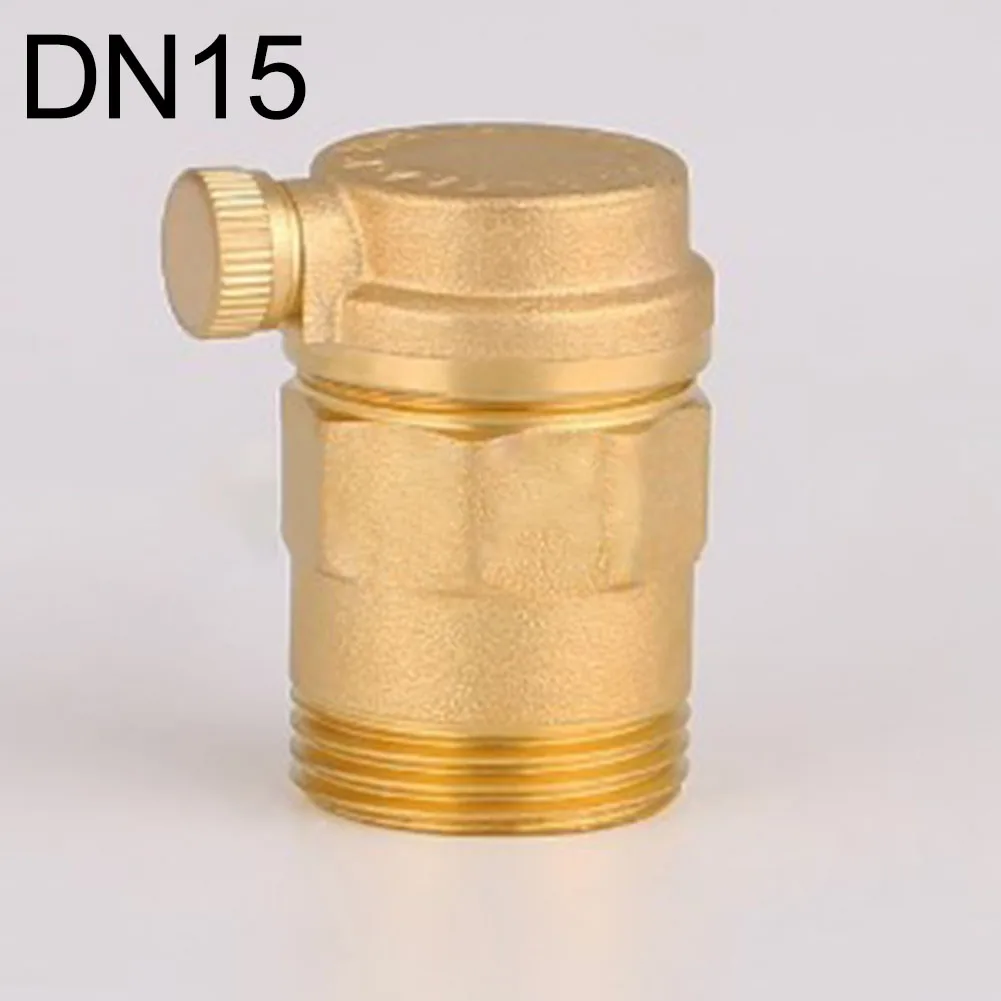 Air Release Valve Yellow Brass Exhaust Valve HVAC Installation High Pressure Withstand Improved System Efficiency
