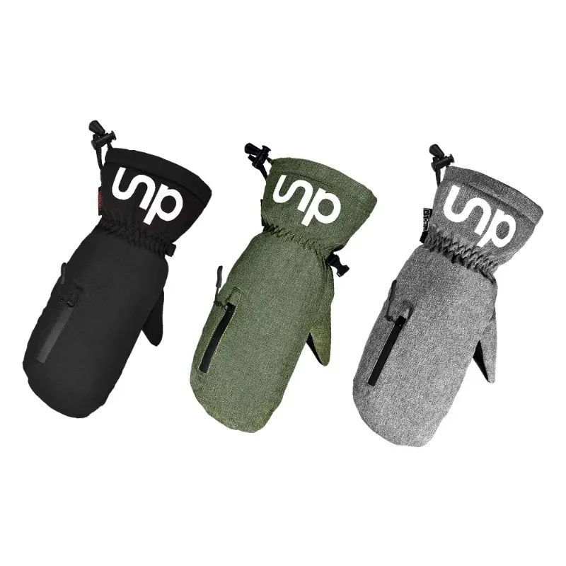 Winter Waterproof Mittens Warm Zipper Pockets Ski Gloves Snowboard Men's and Women's Skateboard Gloves