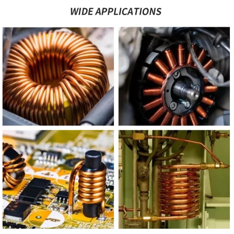 Bobine de tube en cuivre souple de haute qualité, fil de cuivre pur, tuyau de refroidissement de climatiseur, artisanat de bricolage, 99.9%, 1m, OD