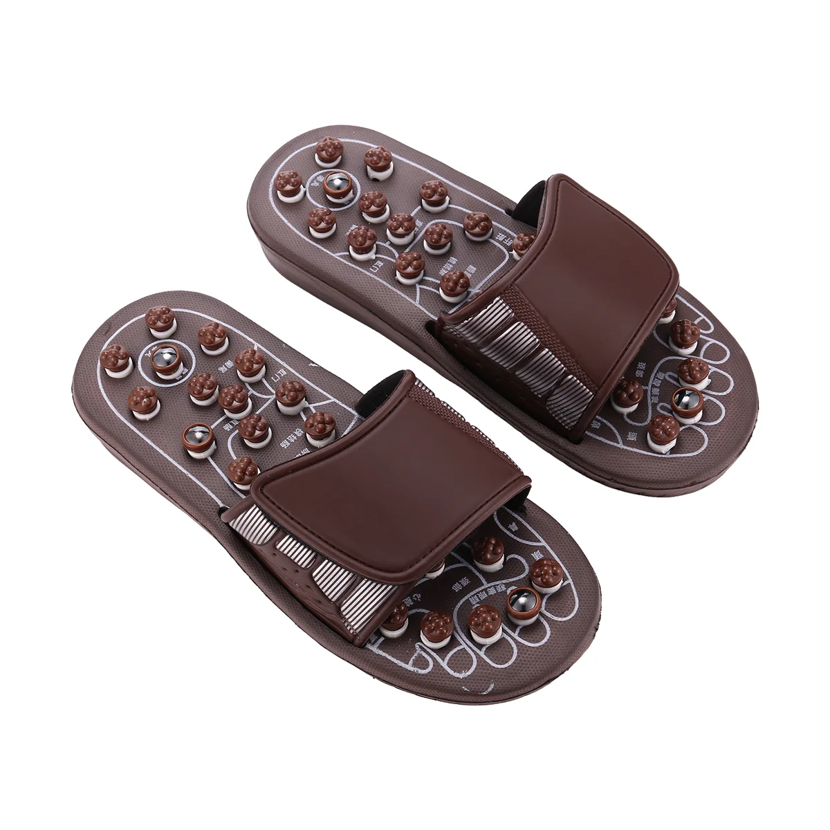 Hot Deal Acupressure นวดเท้านวดรองเท้าแตะรองเท้านวดกดจุดรองเท้าแตะบรรเทา Plantar Fasciitis โรคข้ออักเสบสําหรับผู้ชายผู้หญิง M