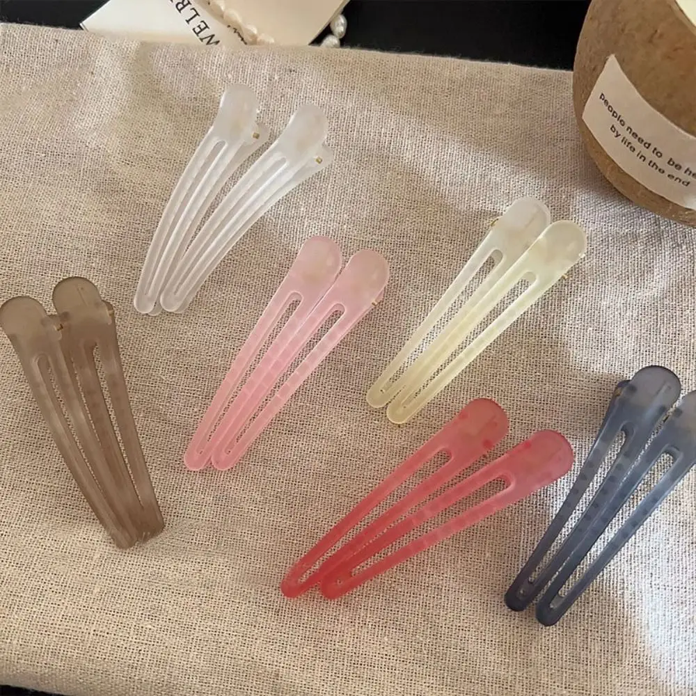 Colorful Frosted Duckbill Hair Clip Headwear New Fix Hair Hairpins Hair Accessories Headdress Candy Colors Barrettes