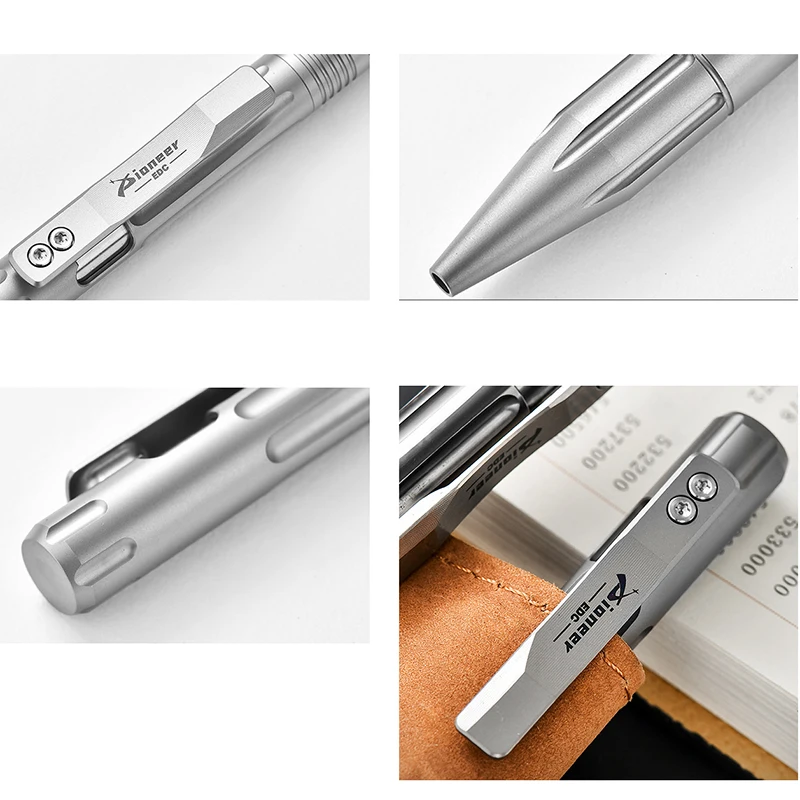 Imagem -06 - Titanium Window Breaking Tactical Pen para Mulheres e Homens Caneta de Assinatura Portátil Acampamento ao ar Livre Autodefesa Edc Presente High-end