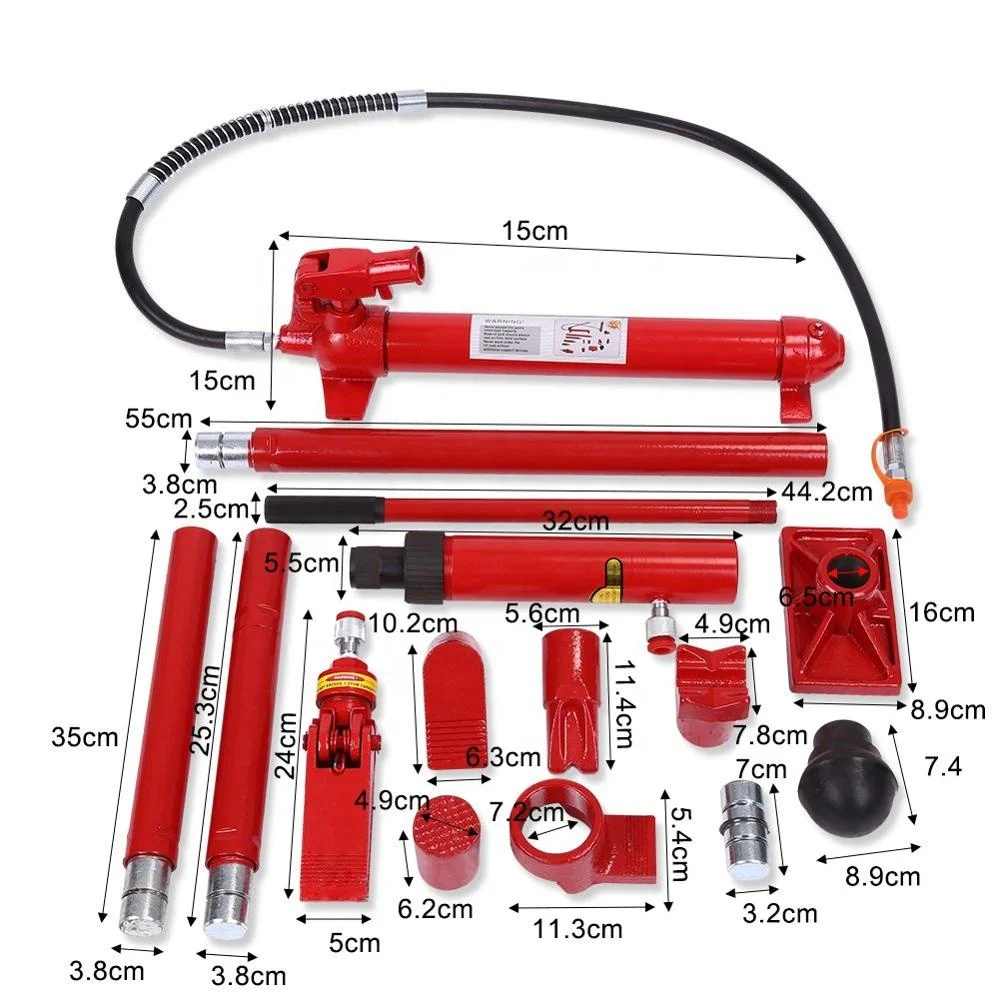 Hydraulic Power Car Van Jack Body Porta  Repair Kit Auto Car Tool 10 t ton