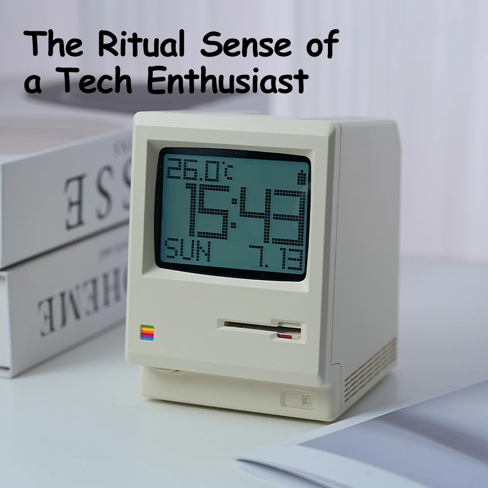 الإبداعية الرجعية ماكلوك ساعة تنبيه ضوء عرض الاستيقاظ ضوء الليل لسطح المكتب ديكور لوحة المفاتيح بجانب مصباح لغرفة نوم الأطفال